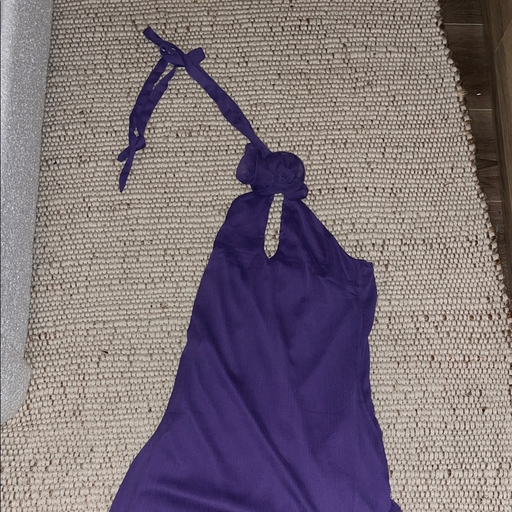 Motel Rocks Purple Asymmetrical Dress